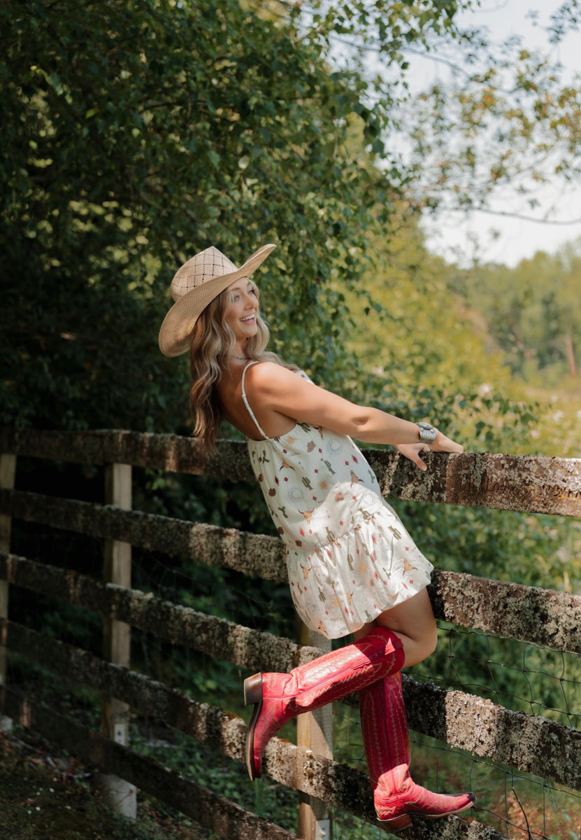 Cowgirl Chic Bubble Dress Medium