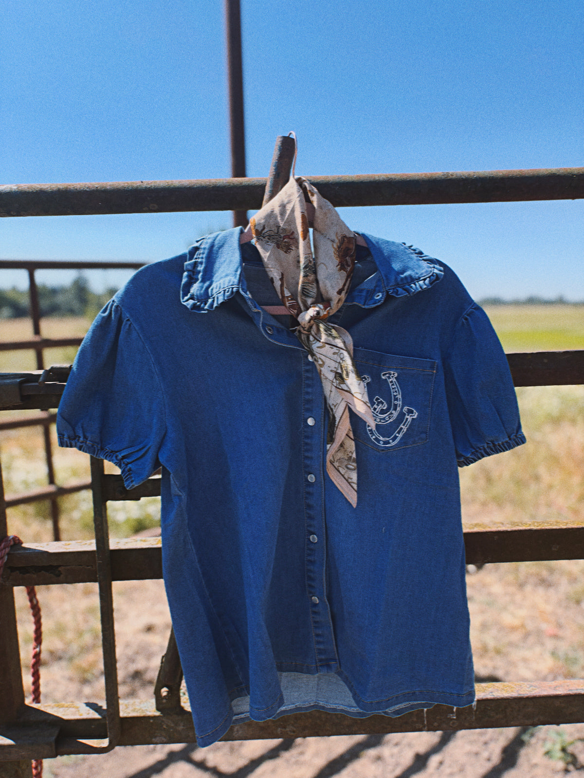 A styled western outfit photographed at the shop