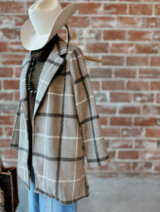 Plaid Car Coat