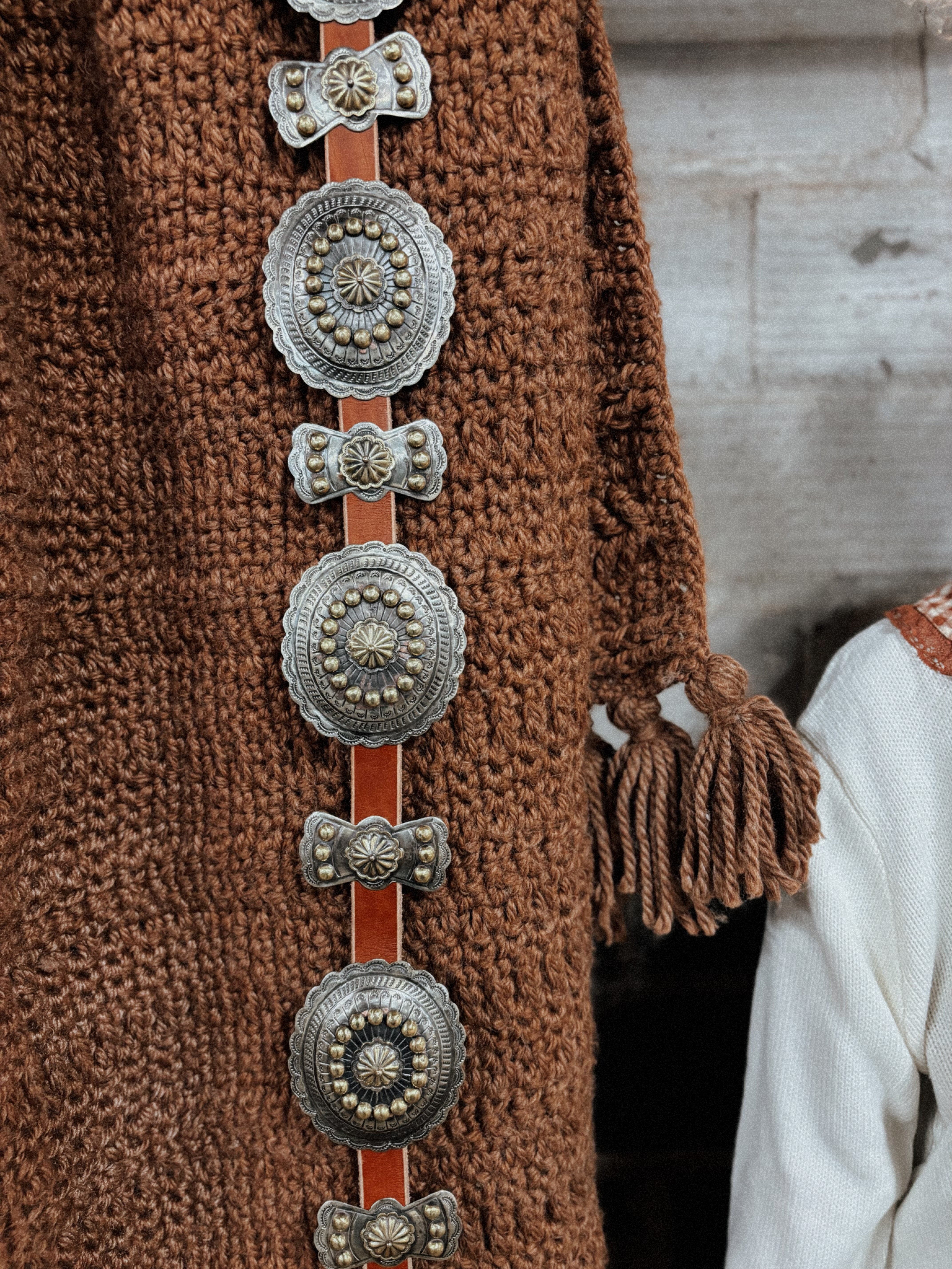 German Silver Concho Belt – Blush Out West