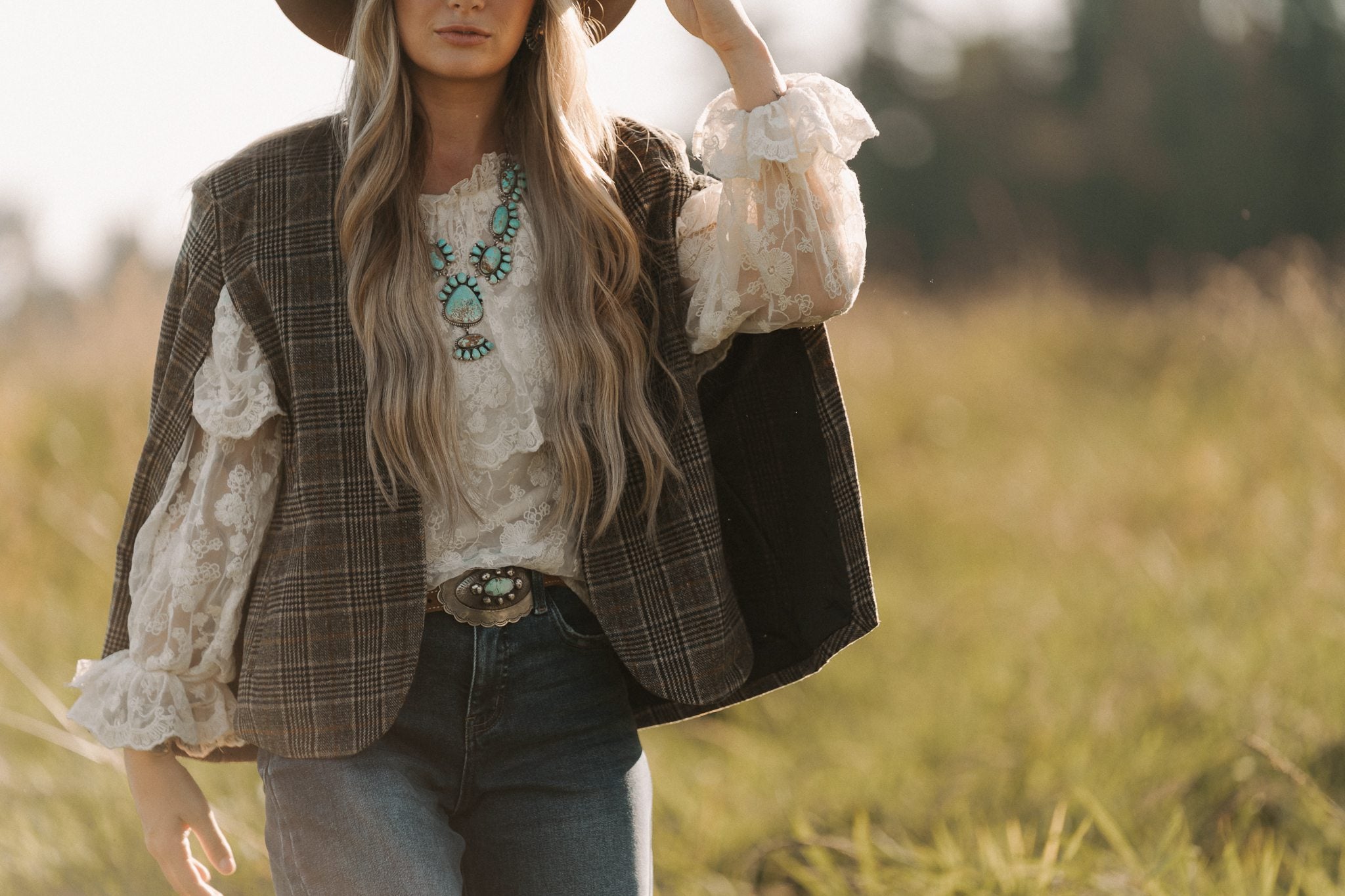 Hamilton Houndstooth Cape