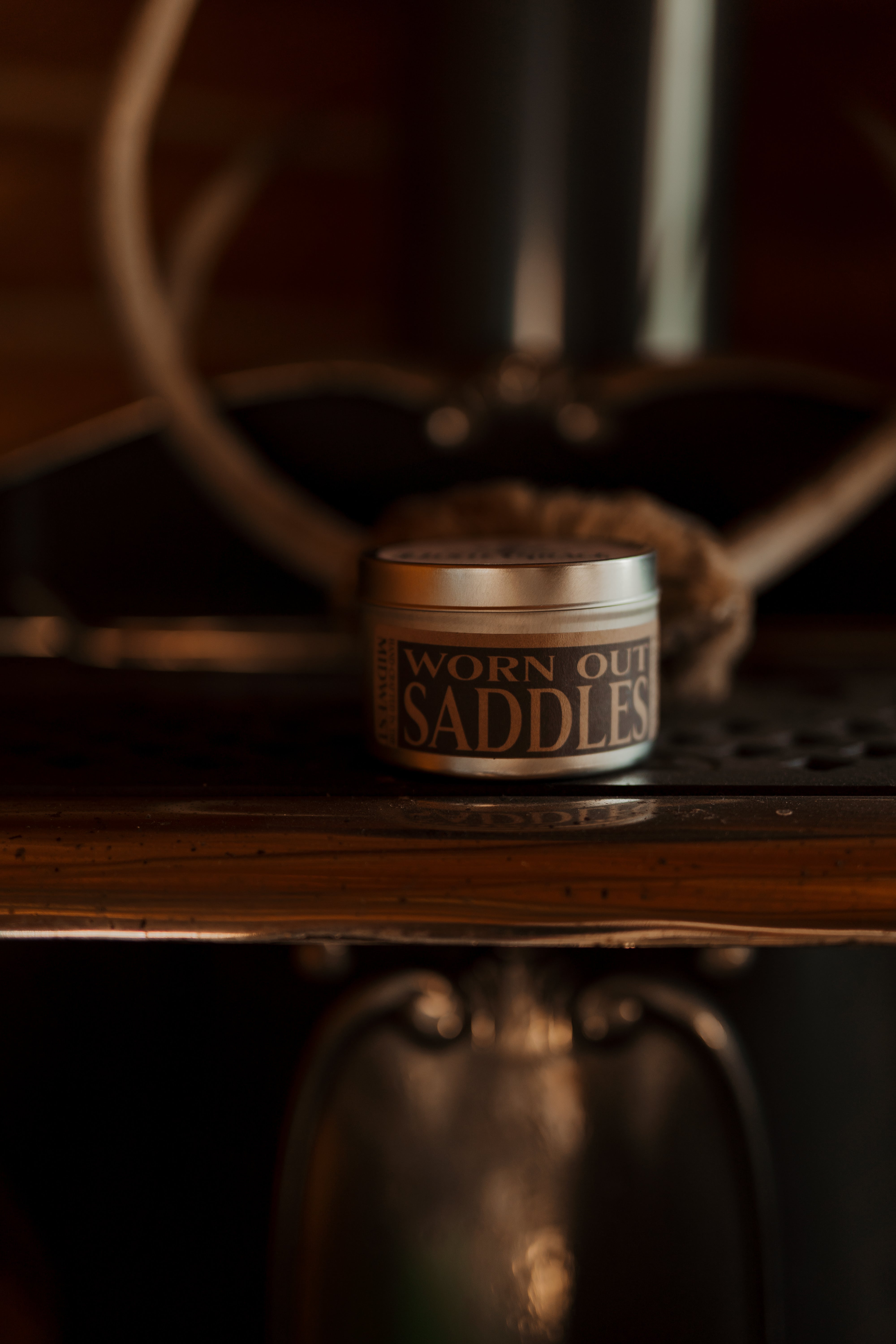 Worn Out Saddles Candle