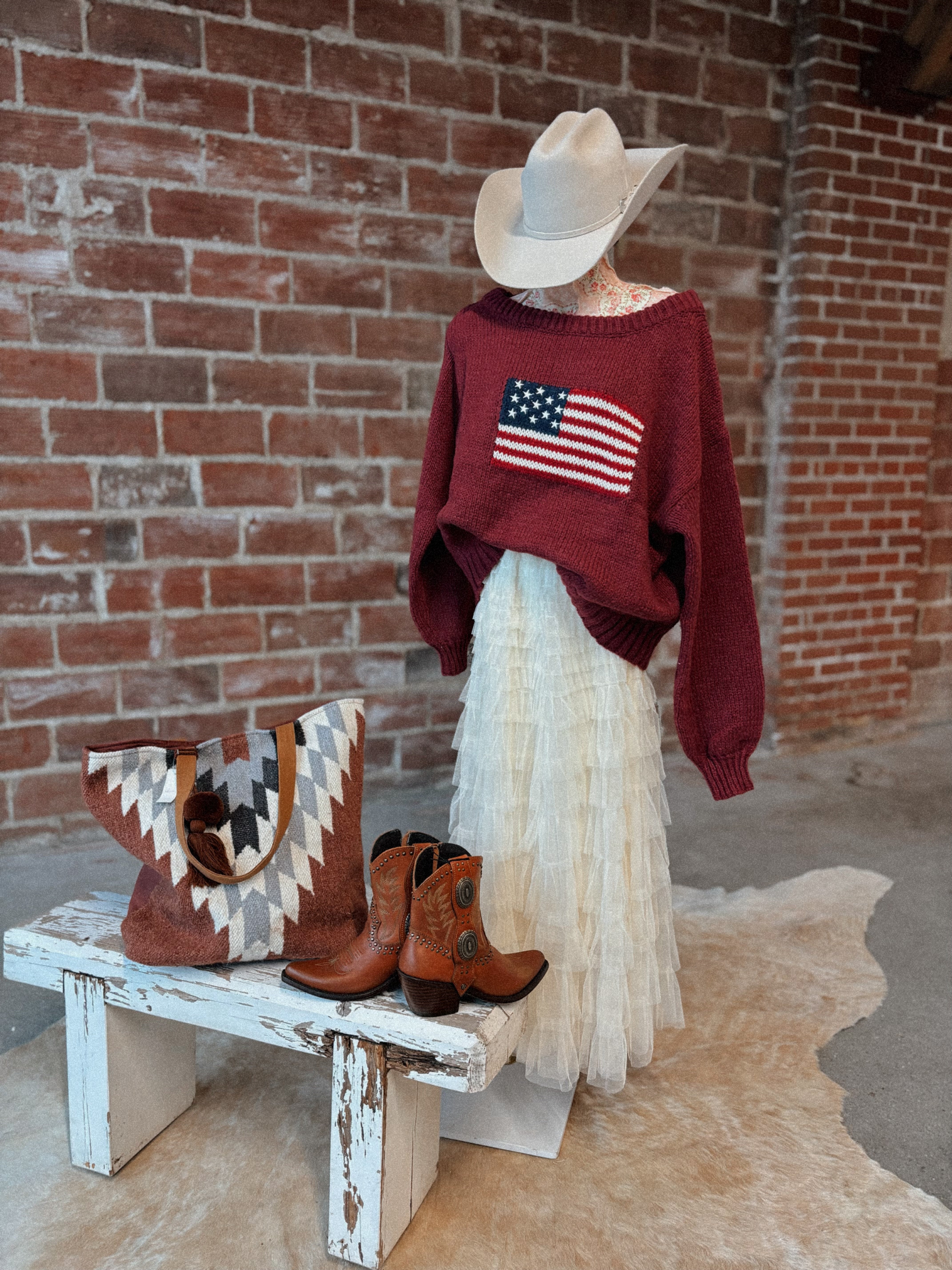 Wine Americana Sweater