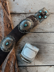 German Silver Concho Belt – Blush Out West display picture 2