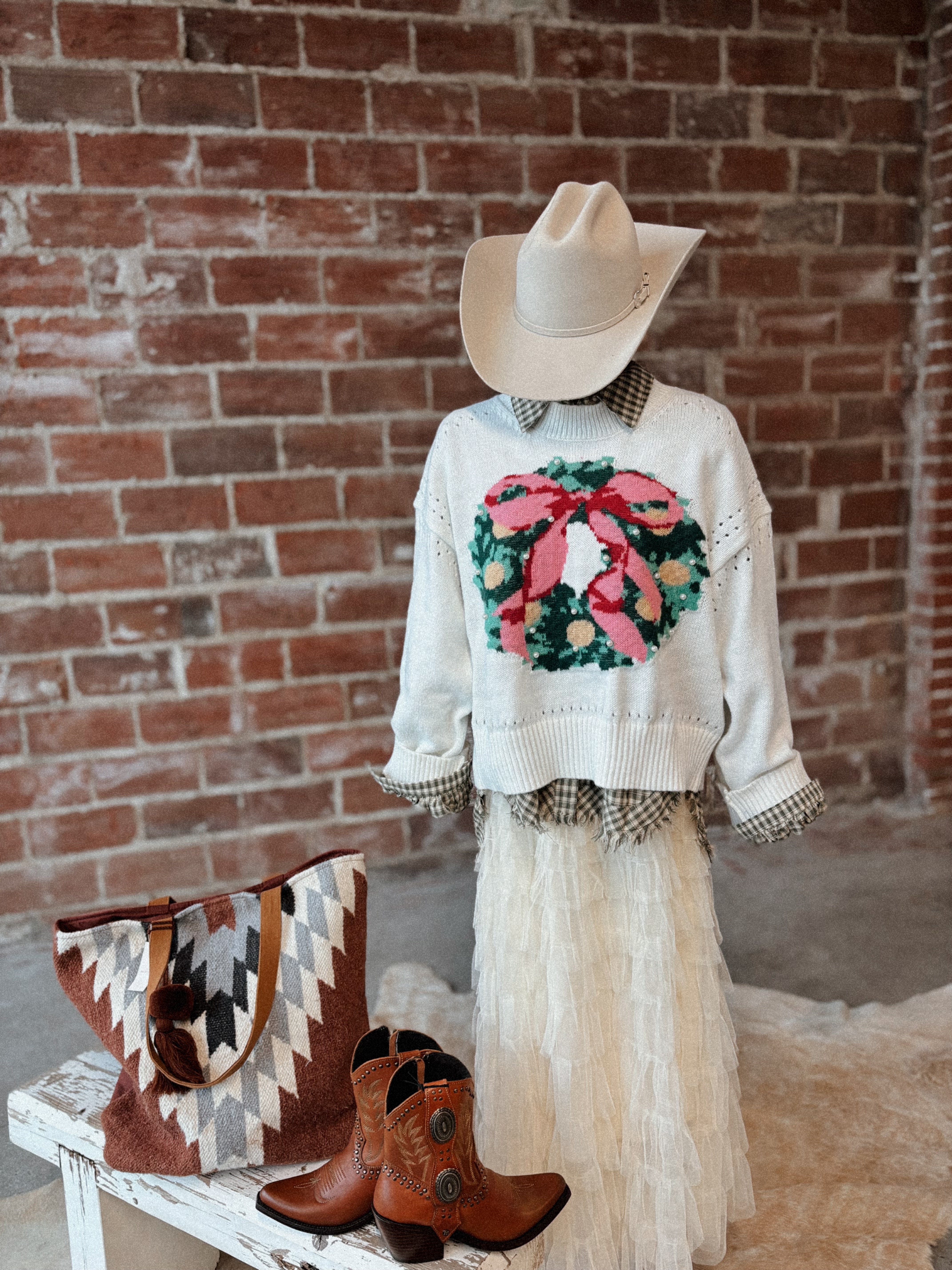 Christmas Wreath Sweater