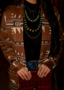 Southwestern Aztec Cardigan Sweater
