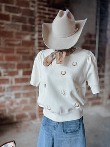 Horseshoe Sweater Top