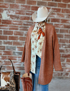 Rust Cardigan