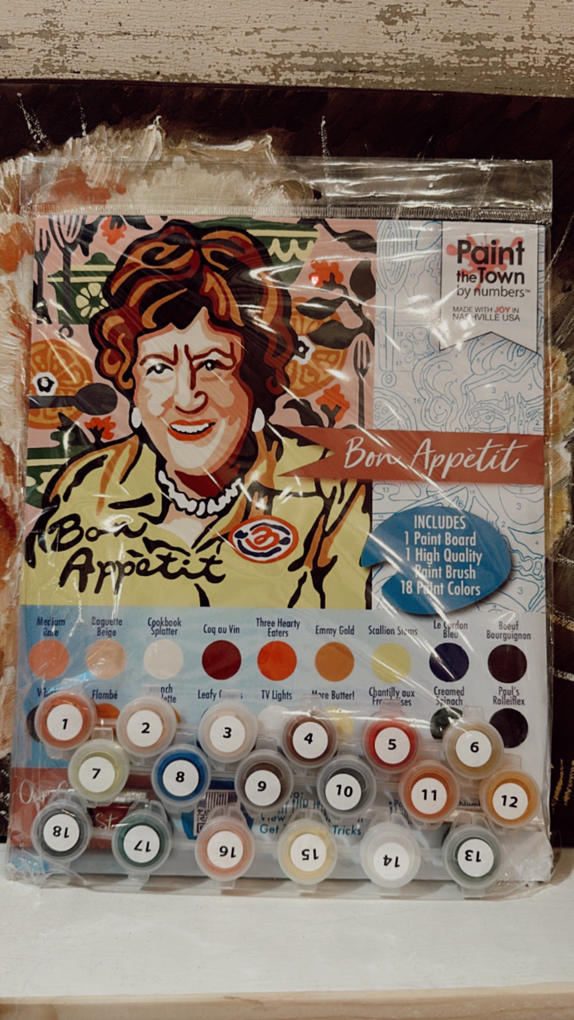 Vintage Style Paint By Number Activity Kit