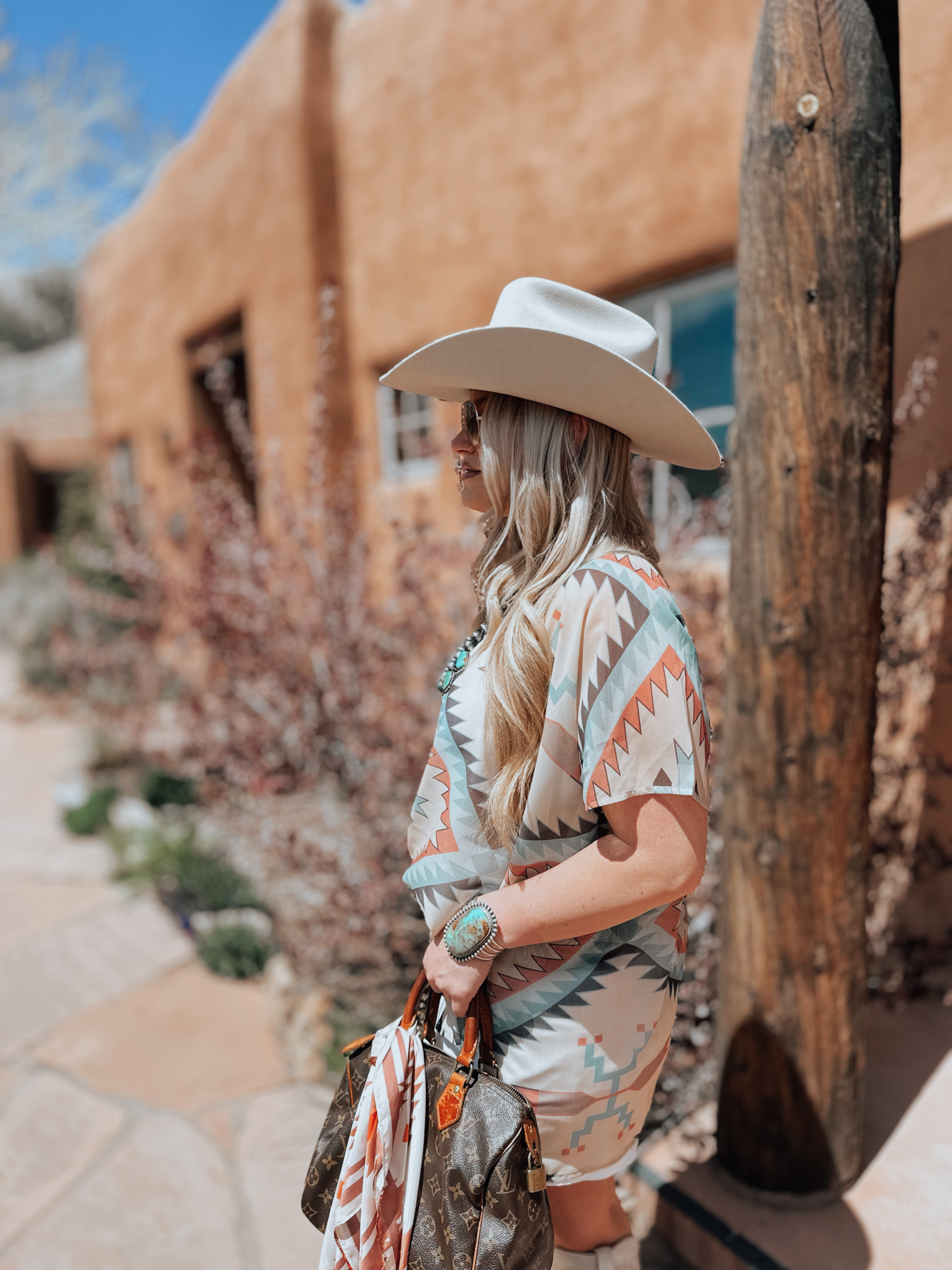 Aztec Sheer Blouse