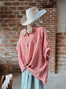 Red Gingham Blouse