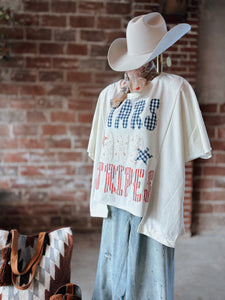 Stars and Stripes Distressed Tee