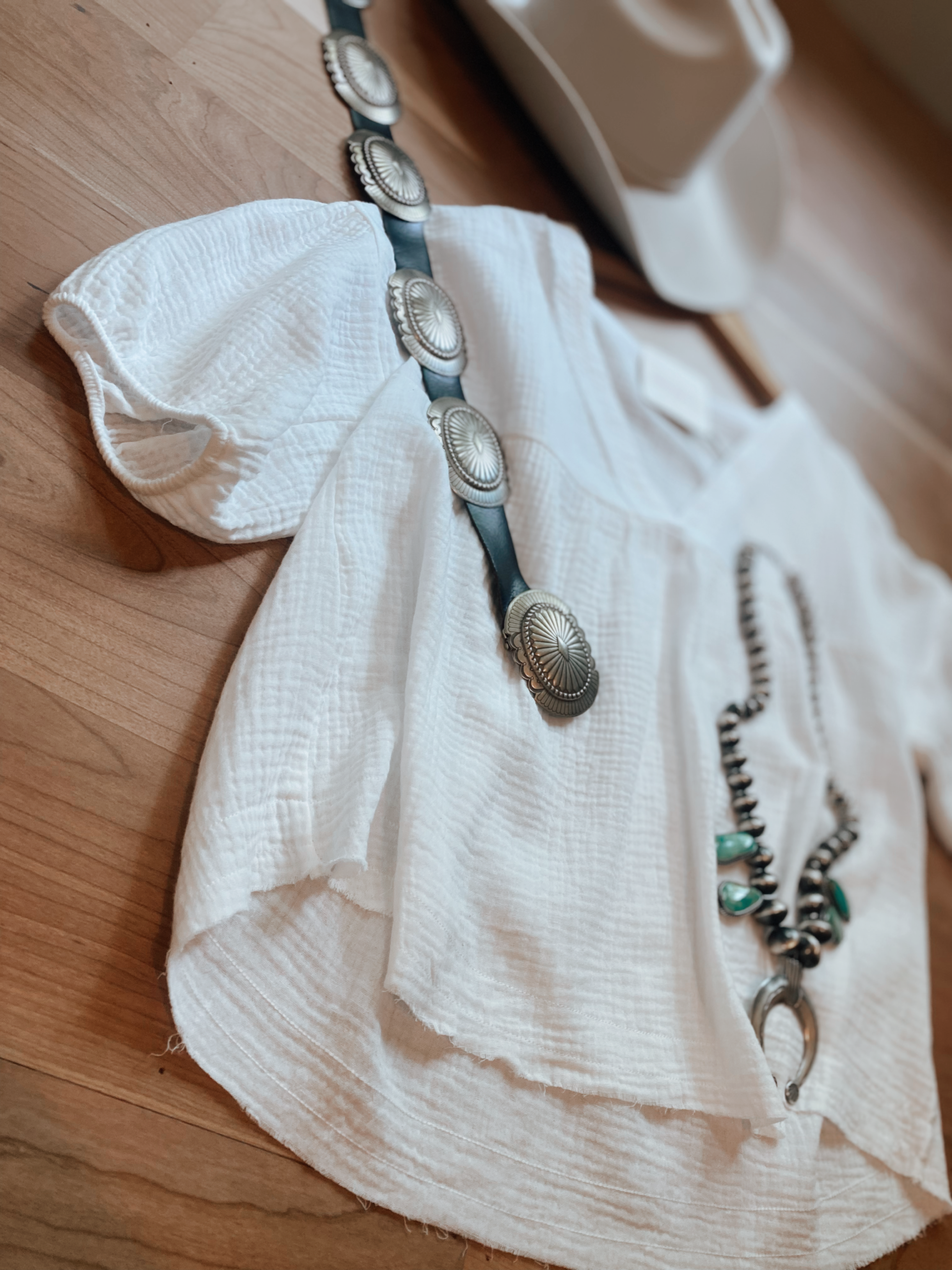 White Gauze Blouse