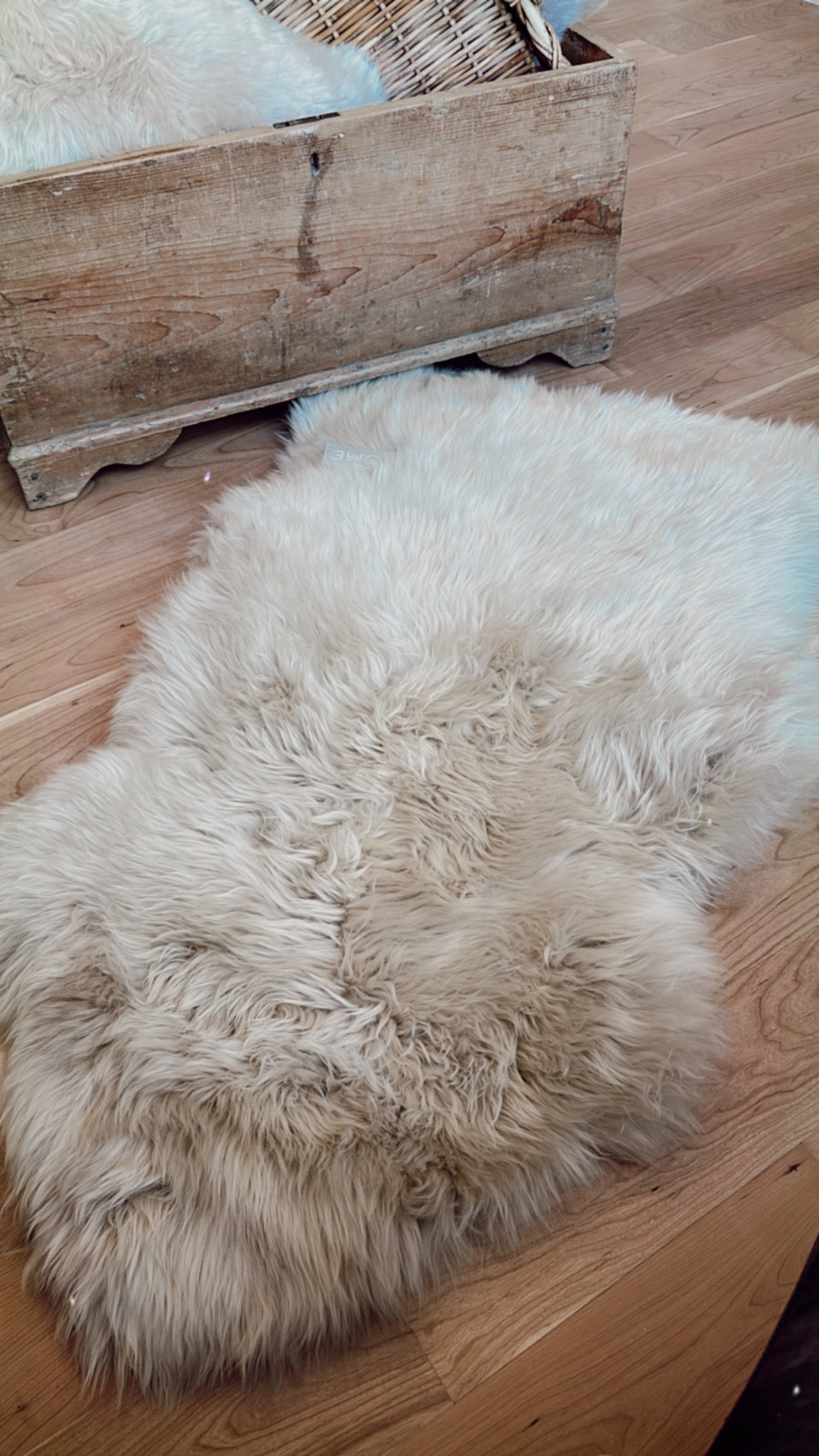 Cozy Long Wool Sheepskin Rug/Throw