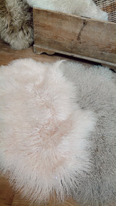 Tibetan Sheepskin Pelt Rug/Throw
