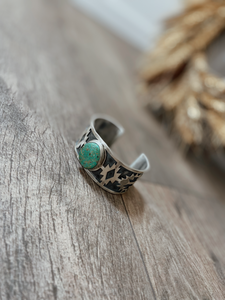 Sterling Silver and Turquoise stone cuff bracelet