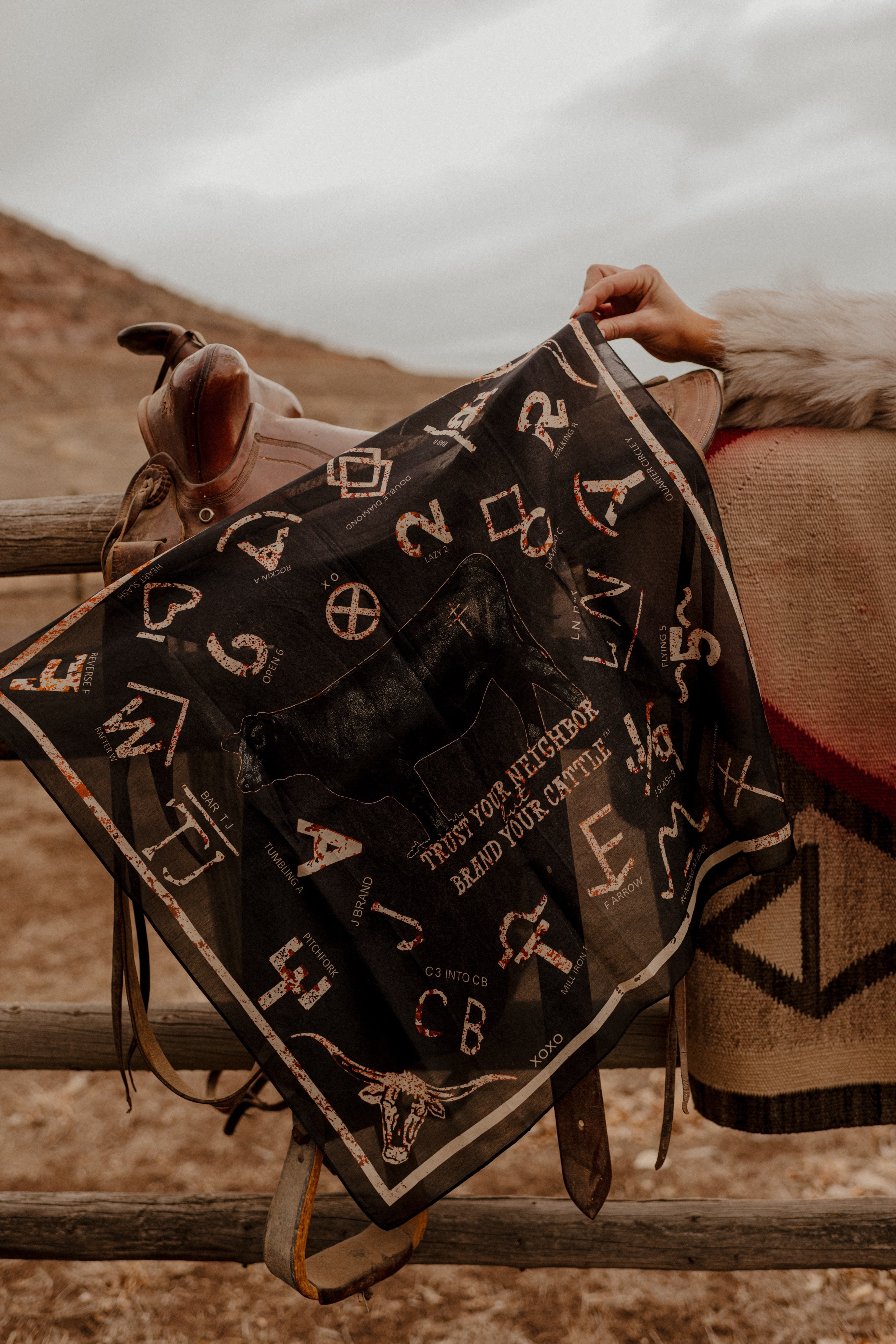 Ring Out Rag Branded Wild Rag – Blush Out West