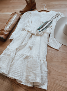 Cream Prairie Dress